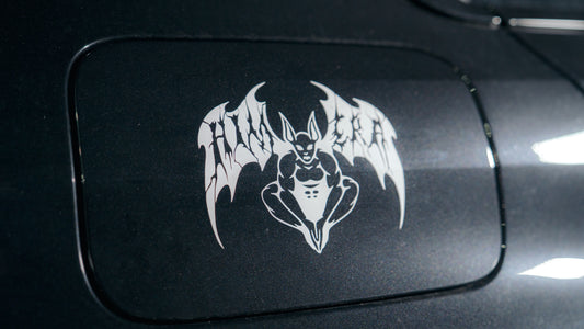 NAKLEJKA NA SAMOCHÓD - LOGO HIMERY - BIAŁE