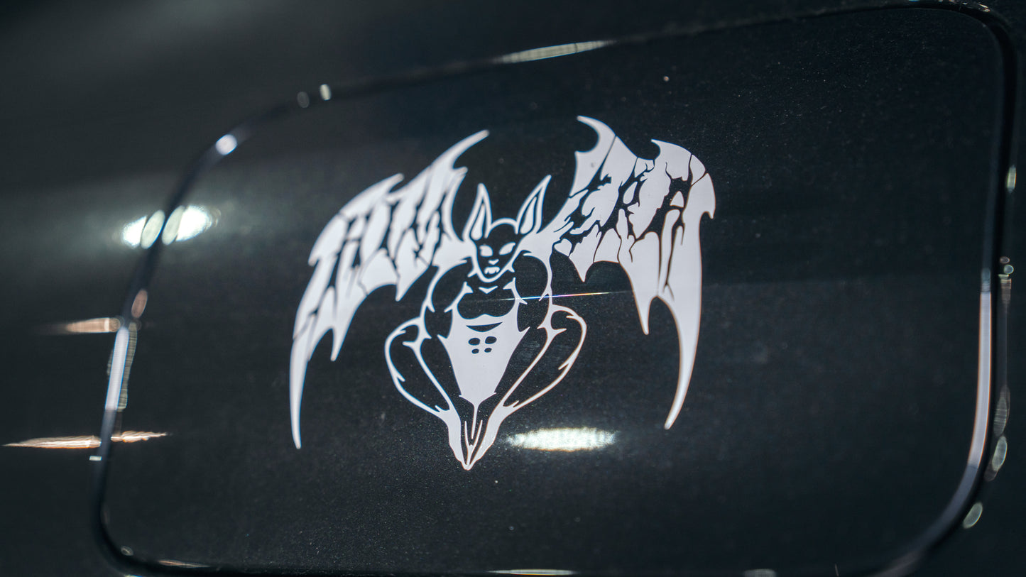 NAKLEJKA NA SAMOCHÓD - LOGO HIMERY - BIAŁE