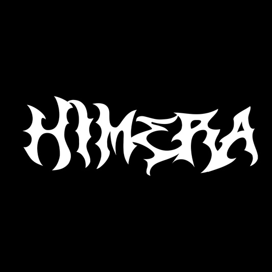 NAKLEJKA NA SAMOCHÓD - NAPIS HIMERA - BIAŁE